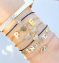 Cord Bracelet With Diamond Heart