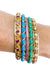 Gold And Stone Bangle Stack