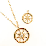 Large Compass Charm